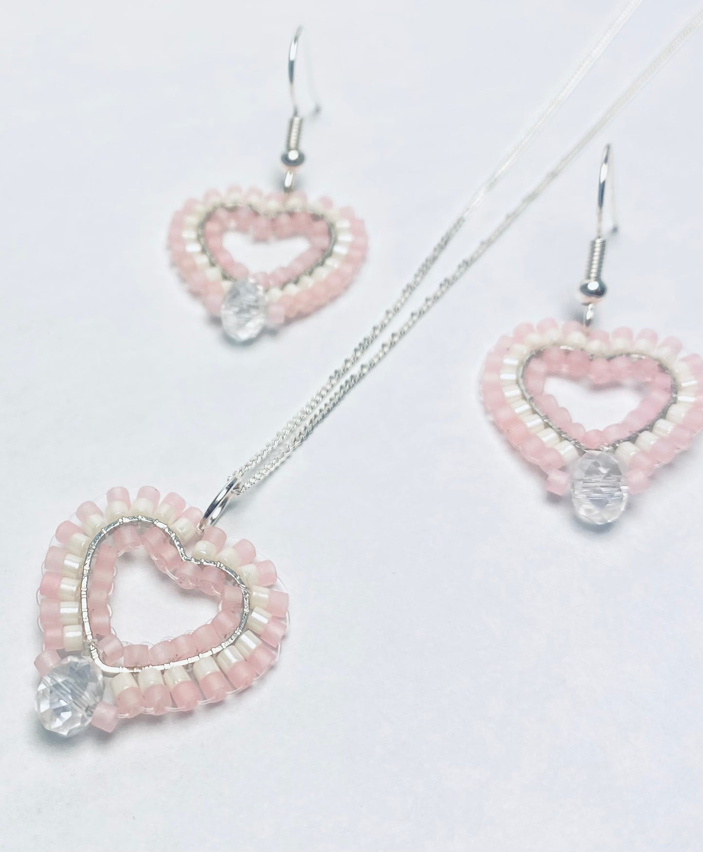 Ensemble cœur rose